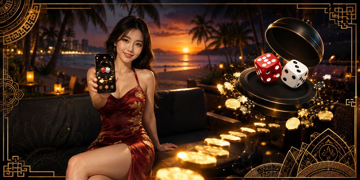 Người chơi tại bãi biển Đà Nẵng tham gia trò tài xỉu trực tuyến trên điện thoại