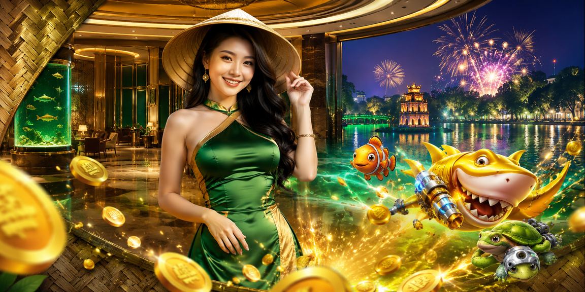 Người dùng tại Hà Nội chơi bắn cá trực tuyến trên điện thoại với nón lá truyền thống