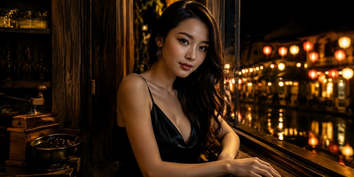 Buổi sáng cà phê tại Hội An, người dùng xem lịch kèo cá cược thể thao trên điện thoại